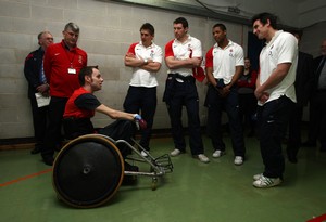 RFU Injured Players Foundation England players visit